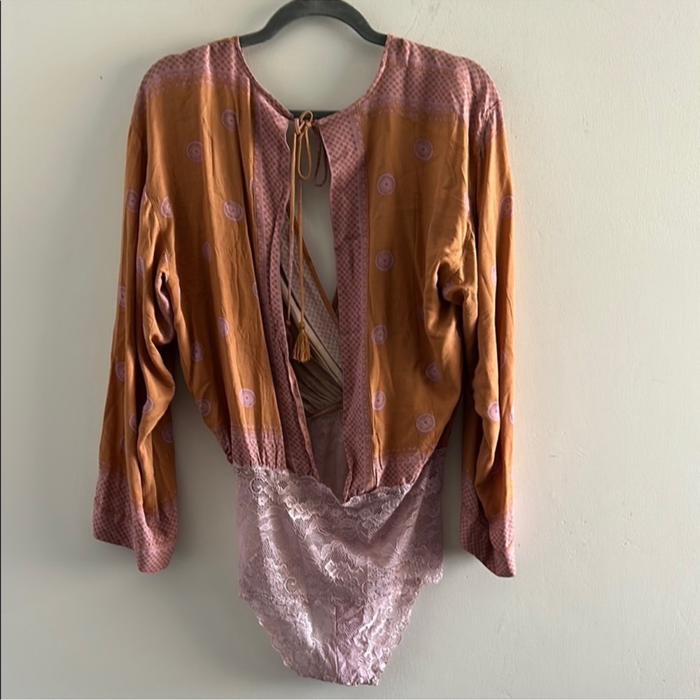 Free People Rust and Lavender Bodysuit - Picture 6 of 10